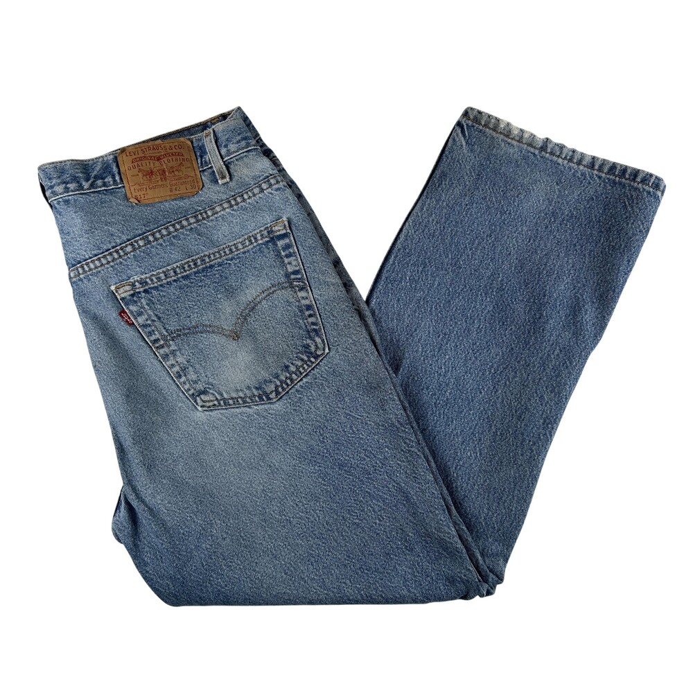 Vintage Levis 517 Jeans Mens 40x30 Light Wash Denim Bootcut USA Grunge 90s Y2K